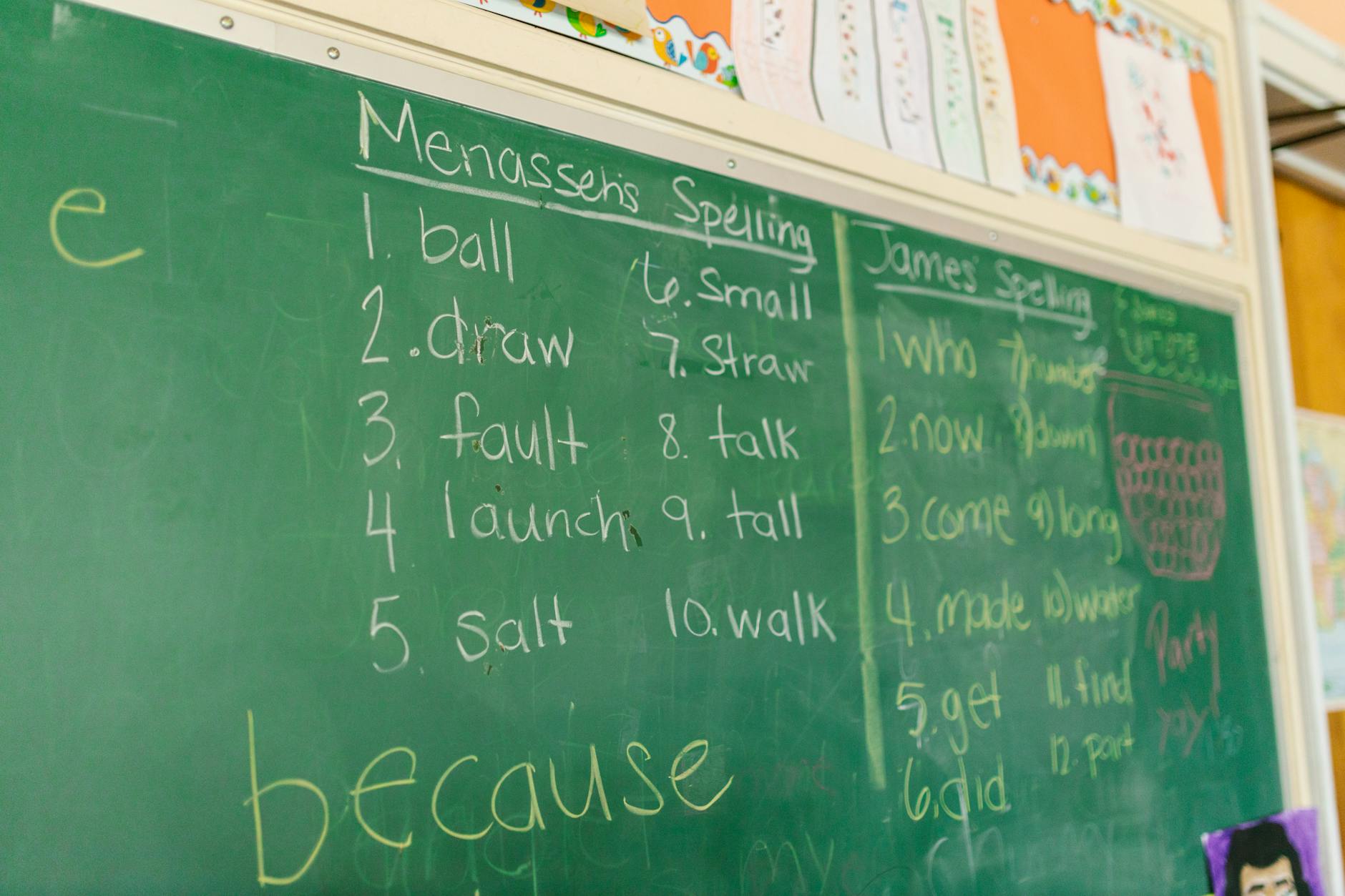 green chalkboard with writings