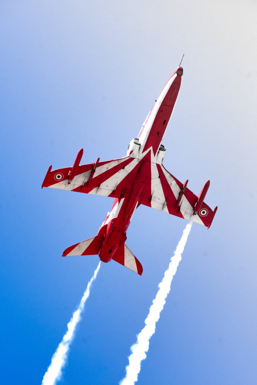 aerobatic jet performing at bengaluru airshow