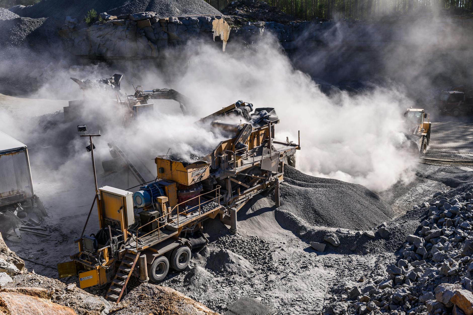 heavy machinery on a construction site, Strength of Materials Engineering