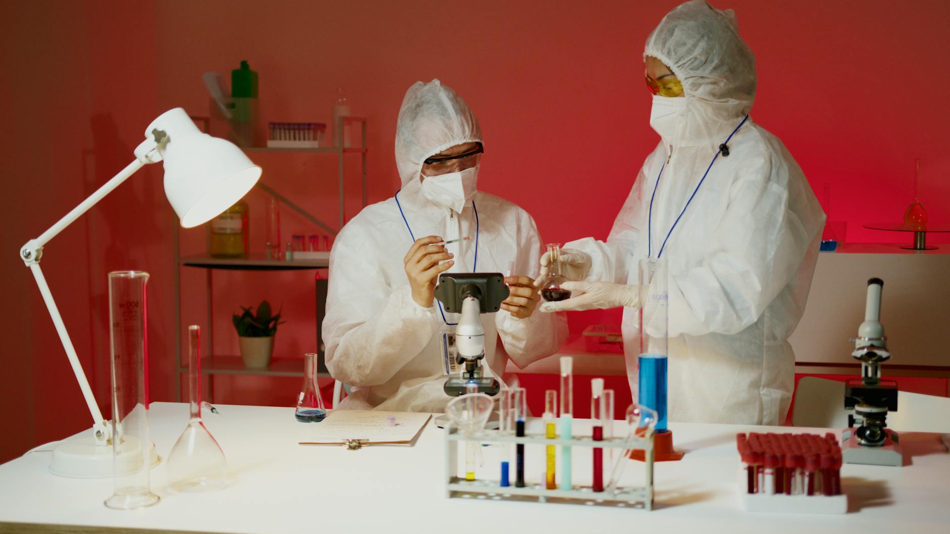two people working in a laboratory