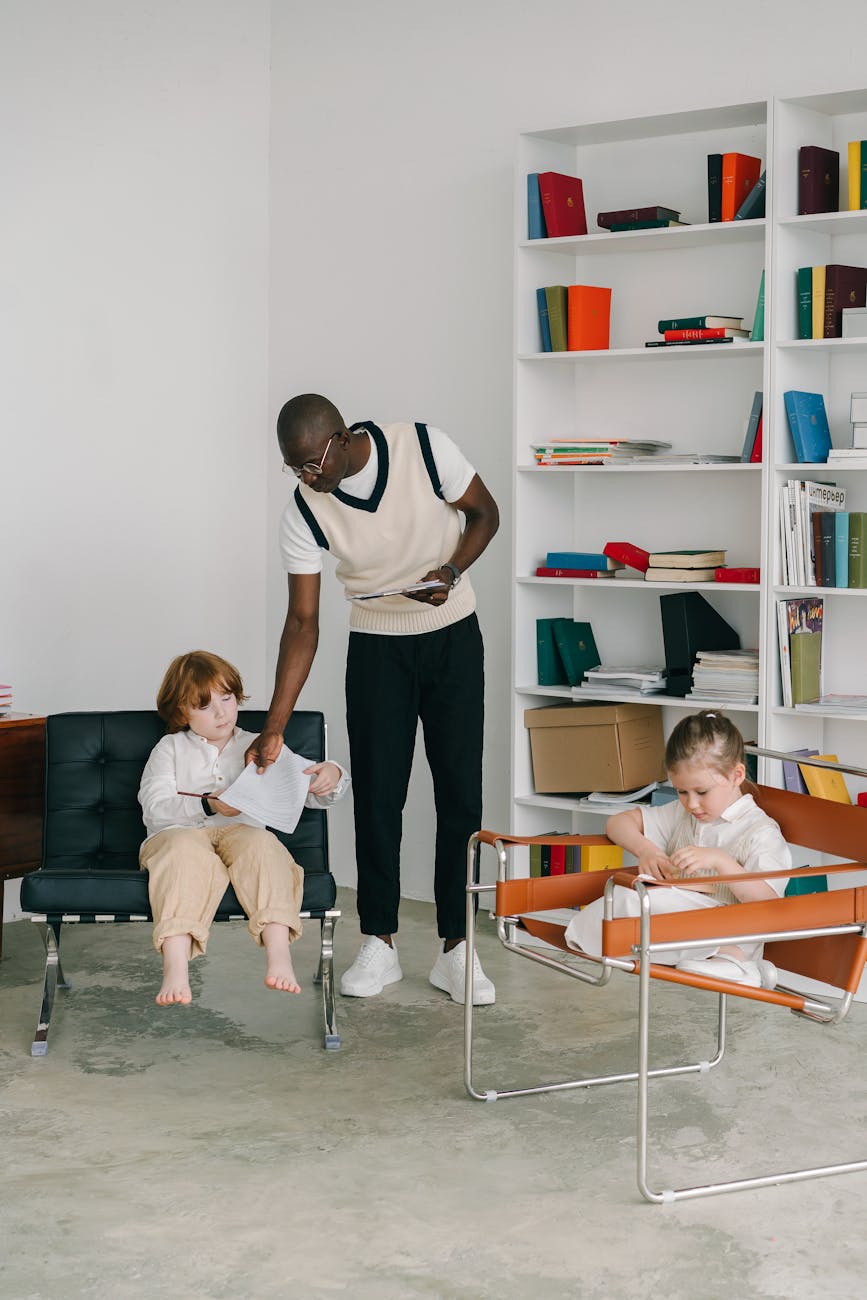 children during therapy