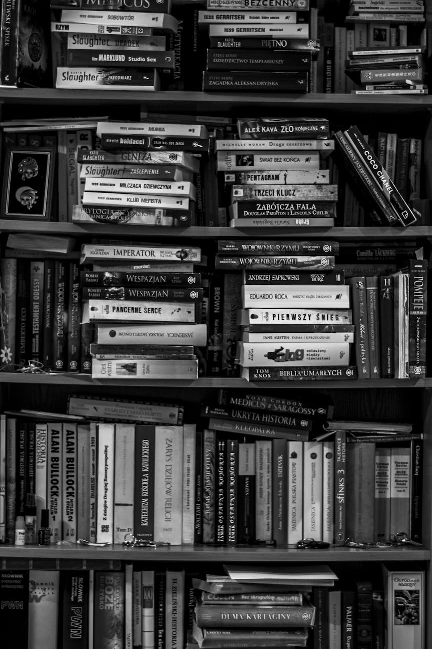 full frame shot of shelf, Philosophy Criticism