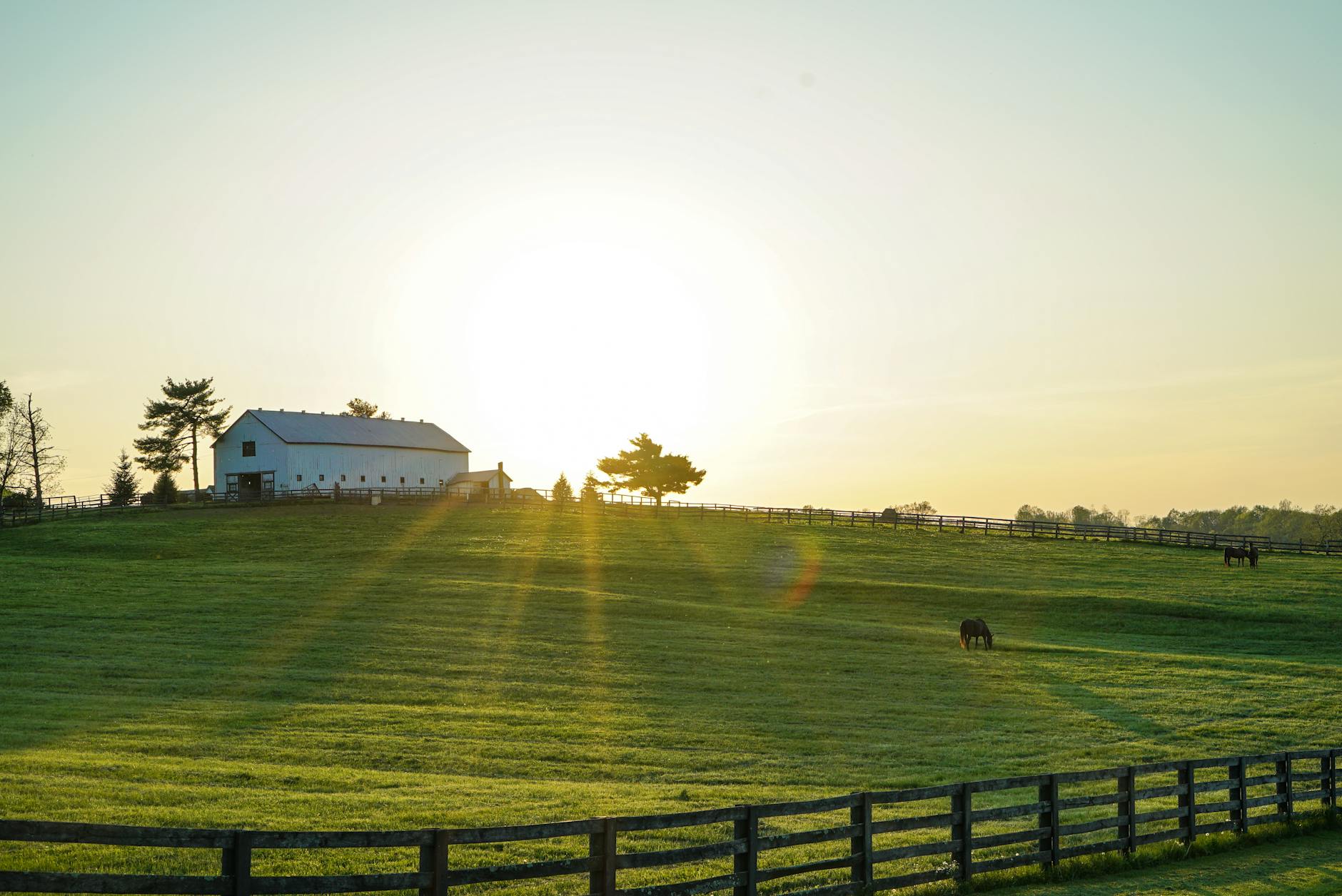 white house beside grass field, Kentucky