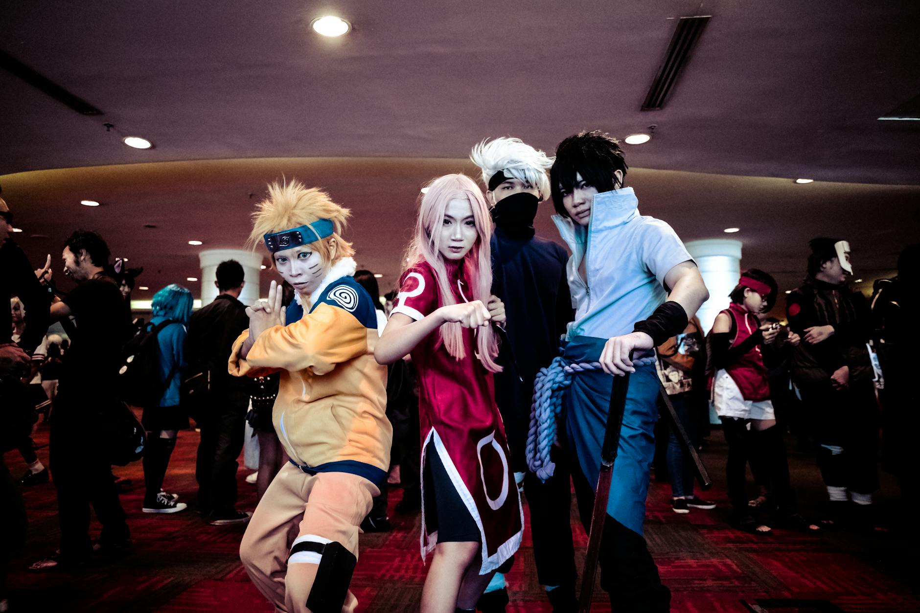 four person in naruto costume, Isekai Slice of Life